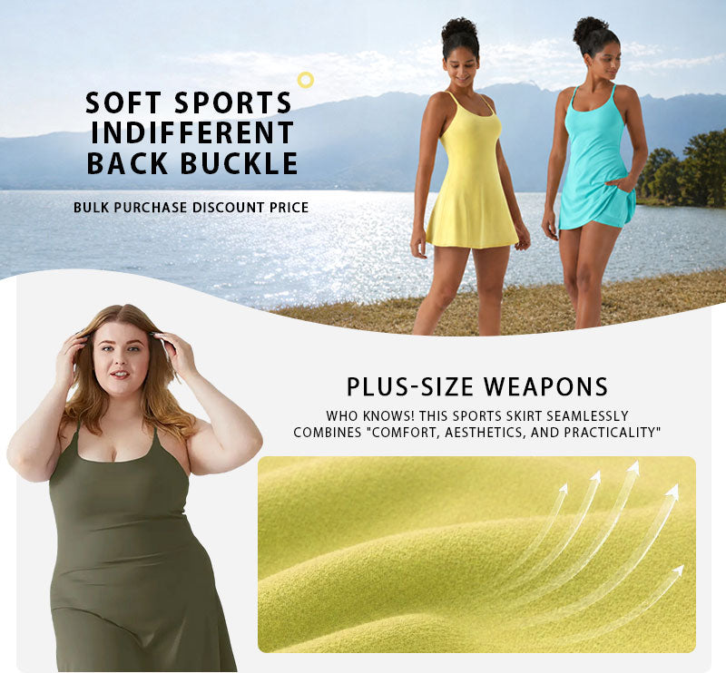 🔥Last day promotion🔥Plush Backless Active Dress-Easy Peezy Edition