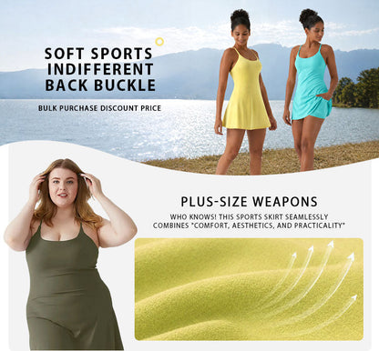 🔥Last day promotion🔥Plush Backless Active Dress-Easy Peezy Edition